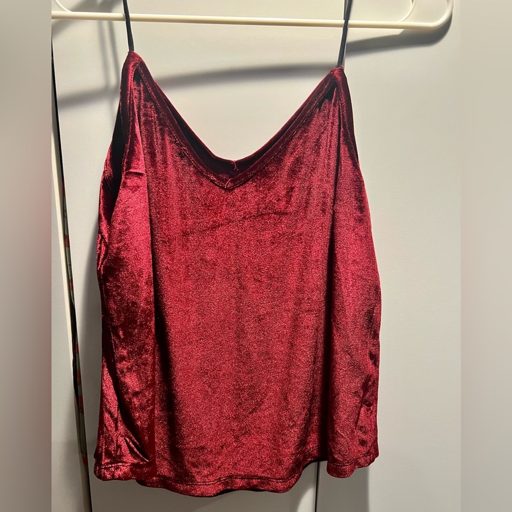 Velvet camisole top